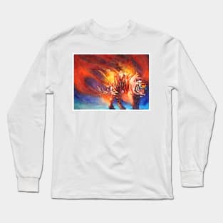 Fantasy Beast Watercolor Long Sleeve T-Shirt